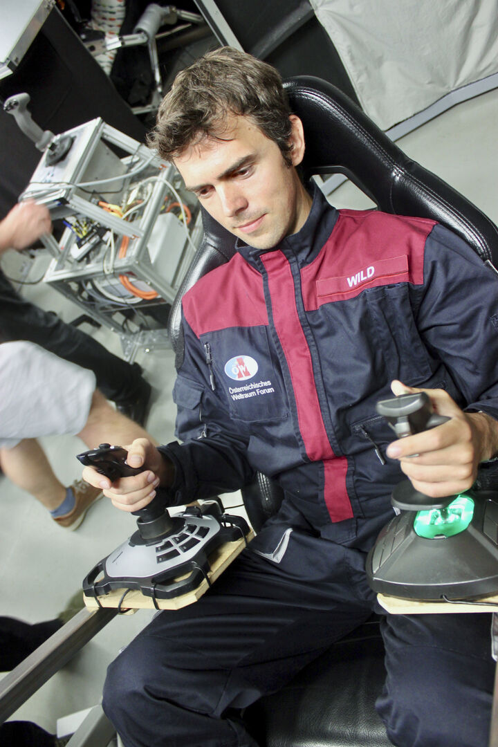 Robert Wild bei einer Simulationsübung.