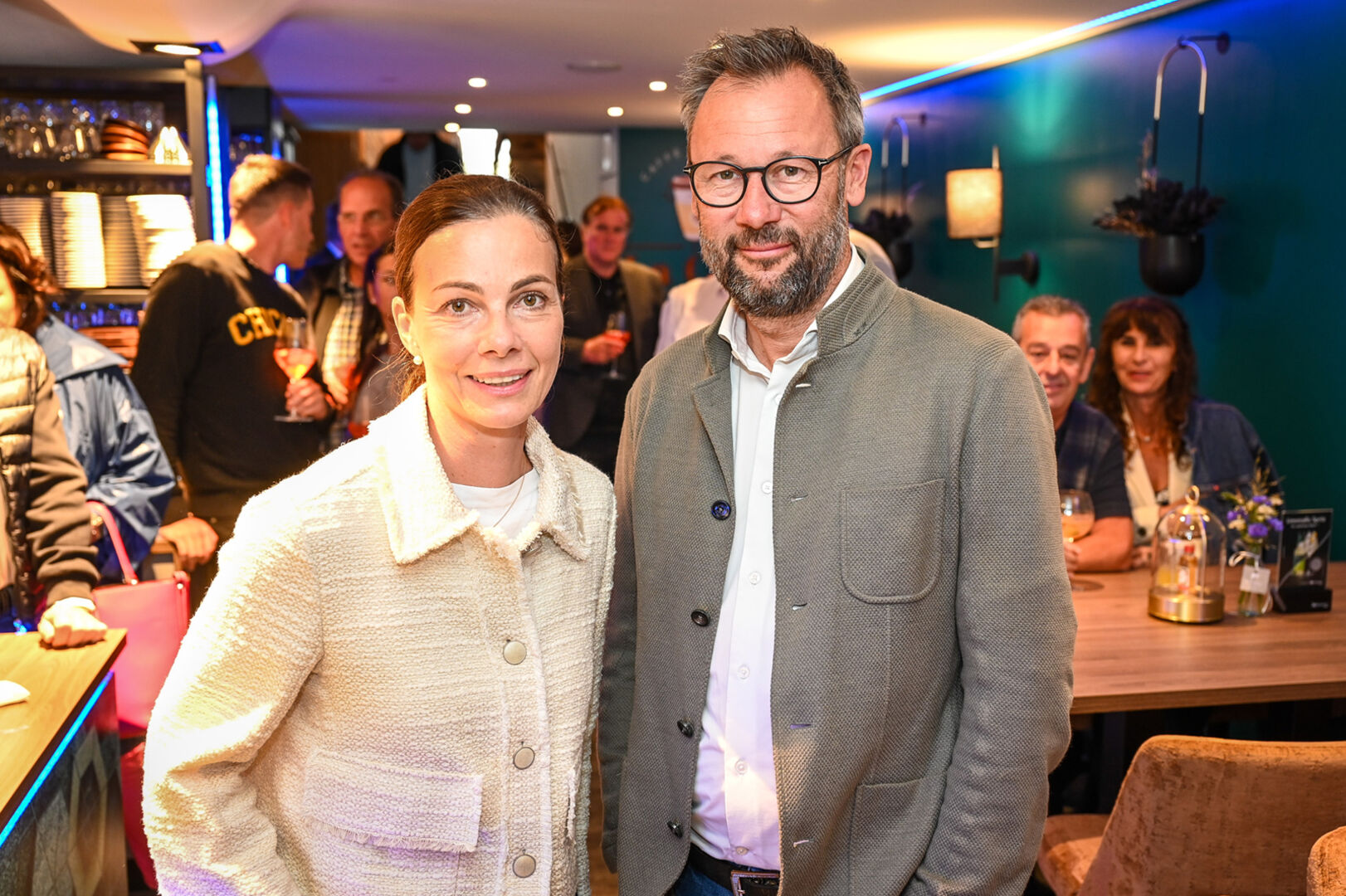 Geschäftsnachbarn Carmen Götze (Café Götze) und Robert Vögel (Schuhaus Vögel)