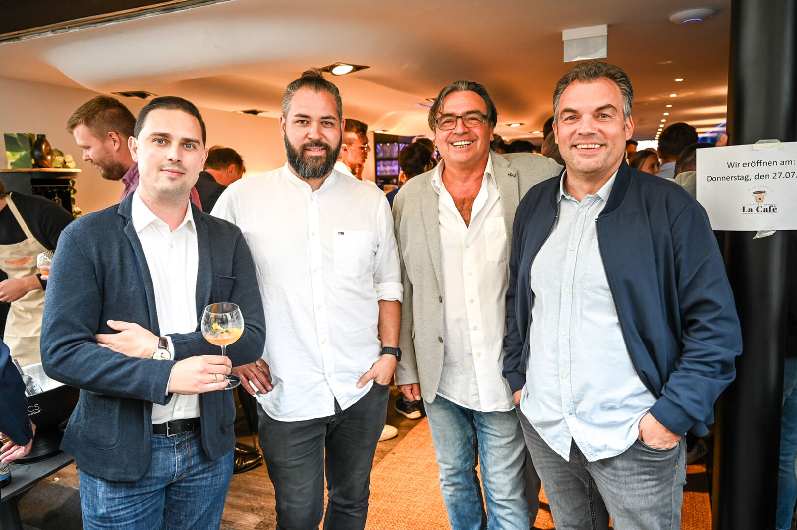 Roman Ender (Transgourmet Schwarzach), Markus Lenz (Rauch), Werner Brugger (Hotel Kaiser), Jan Bleil (Transgourmet)