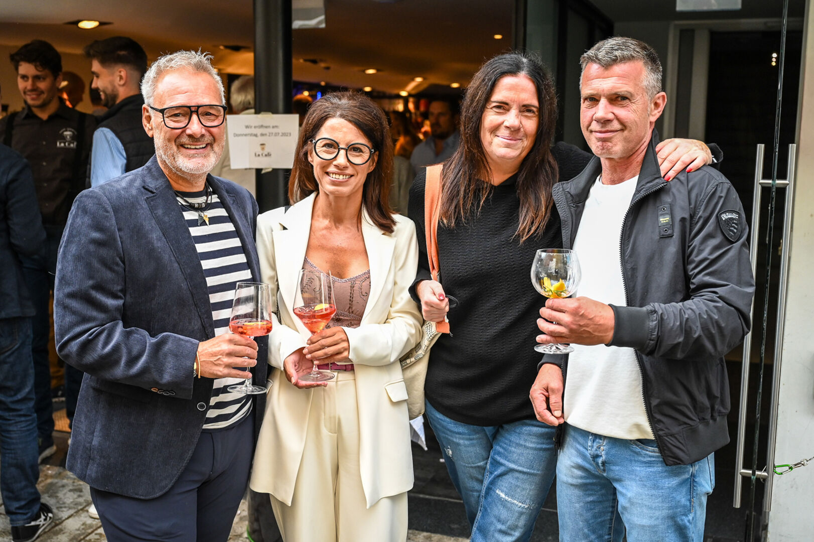 Christian Pircher und Elisabeth Strigl (Bridge Personal &amp; Service Bregenz) mit Antie und Elmar Mäser (Getränke Mäser, Bregenz)