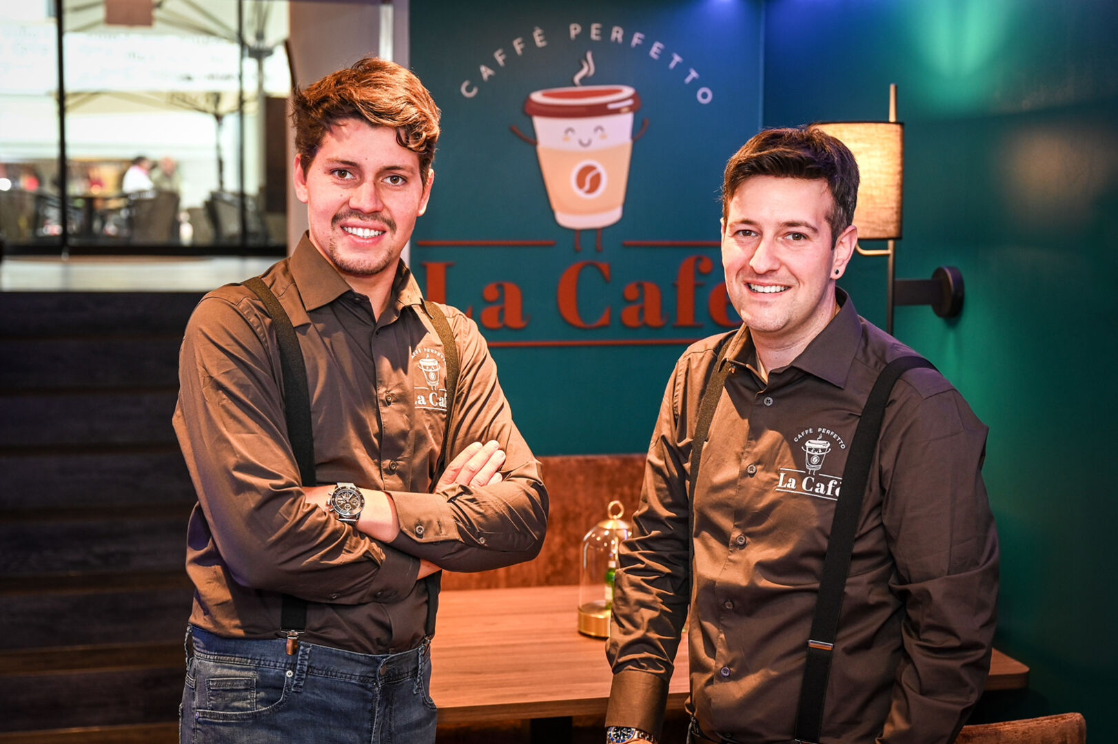 Die „La Café“-Geschäftsführer Manuel Vetter und Claudio Errico