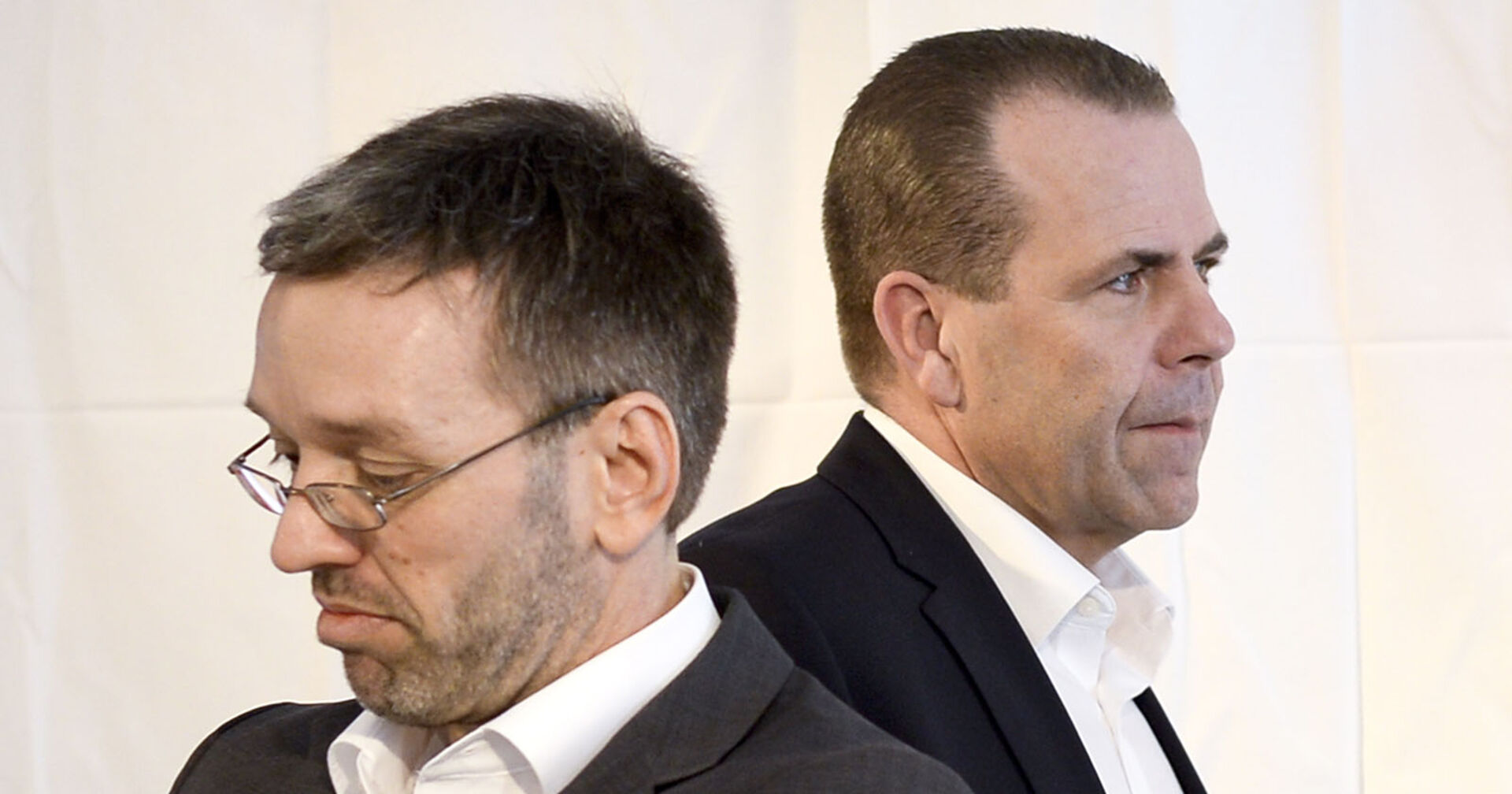 Archivbild: Herbert Kickl und Harald Vilimsky im Rahmen eines Pressetermins