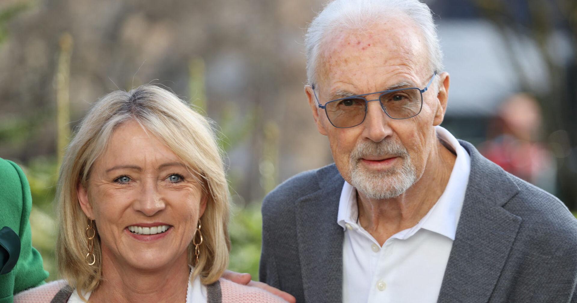 Franz Beckenbauer mit seiner Frau Heidi.