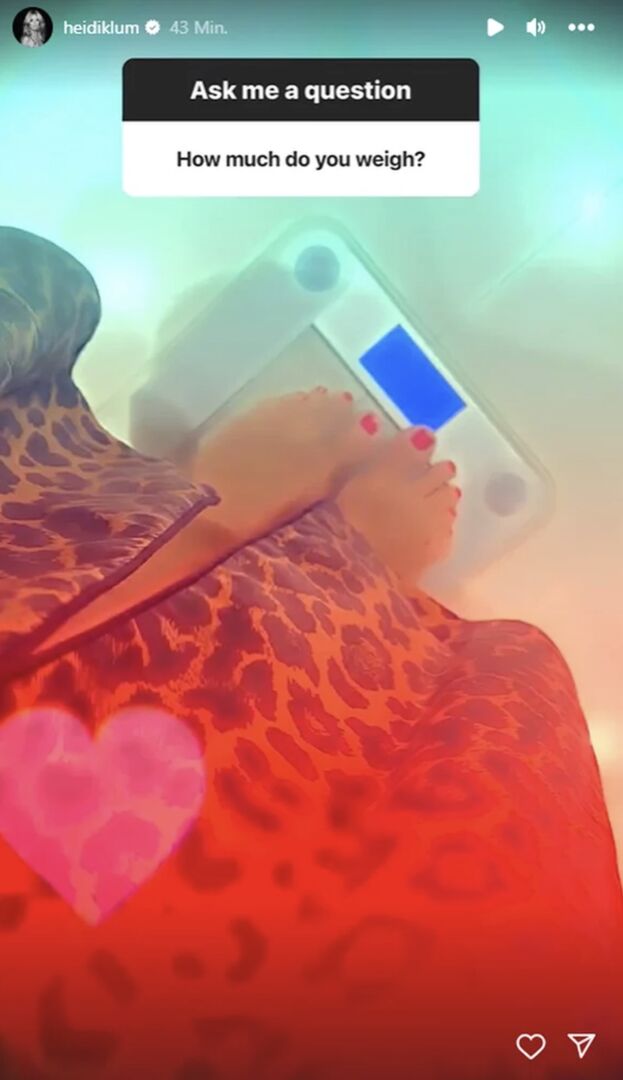 Heidi Klums Story auf Instagram