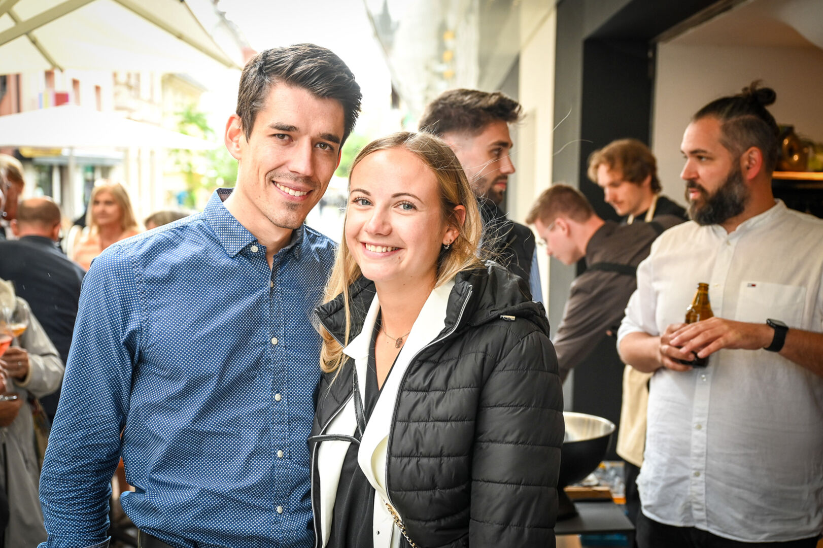 GF Julian Burtscher (bundeslandjob.eu) mit Vanessa Dodier (Alpla-HR)