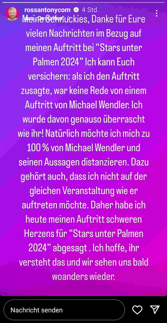 Ross Antonys Instagram-Story
