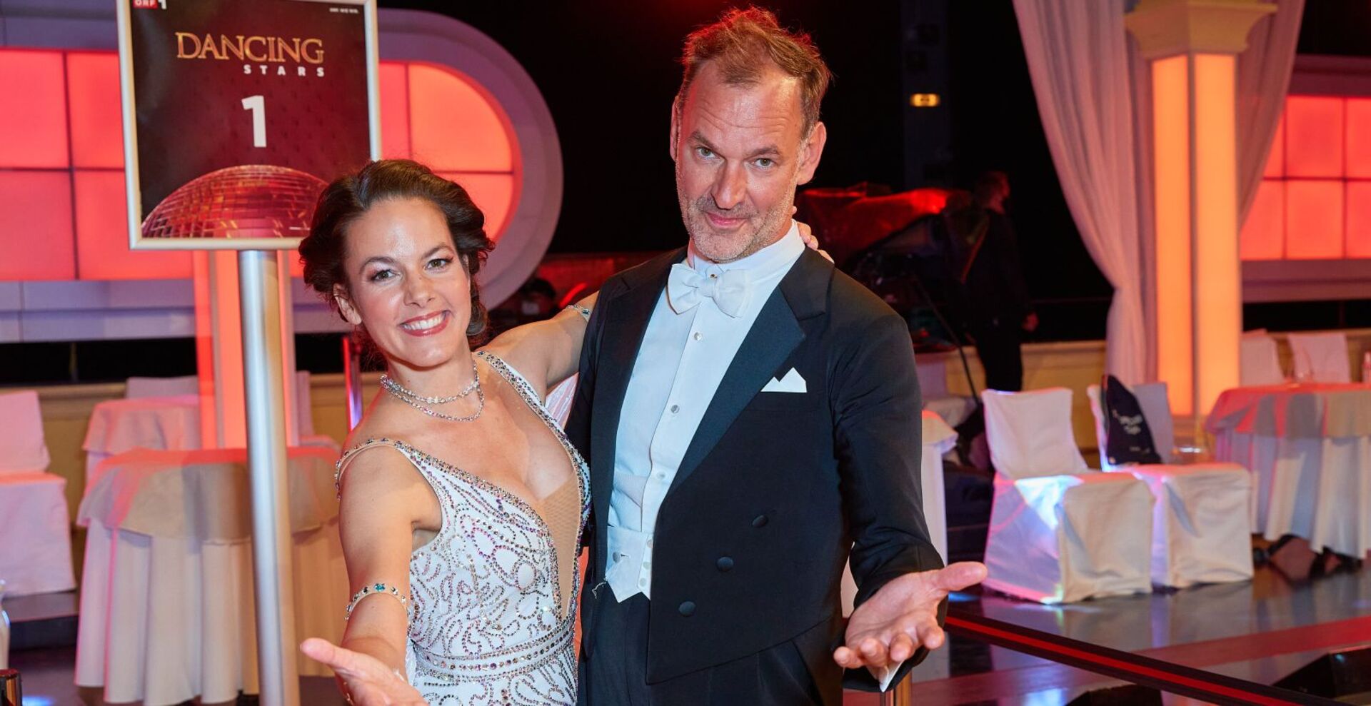 Roswitha Wieland mit Christian Dolezal bei Dancing Stars 2020.