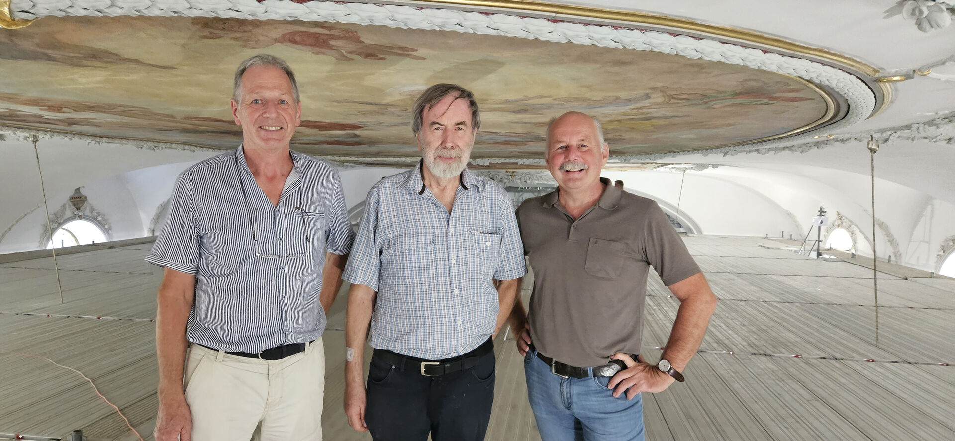 Dipl. Ing. Richard Amann, Dr. Arnulf Häfele (Historiker und Pfarrarchivar), PKR-Mitglied Ing. Martin Fußenegger