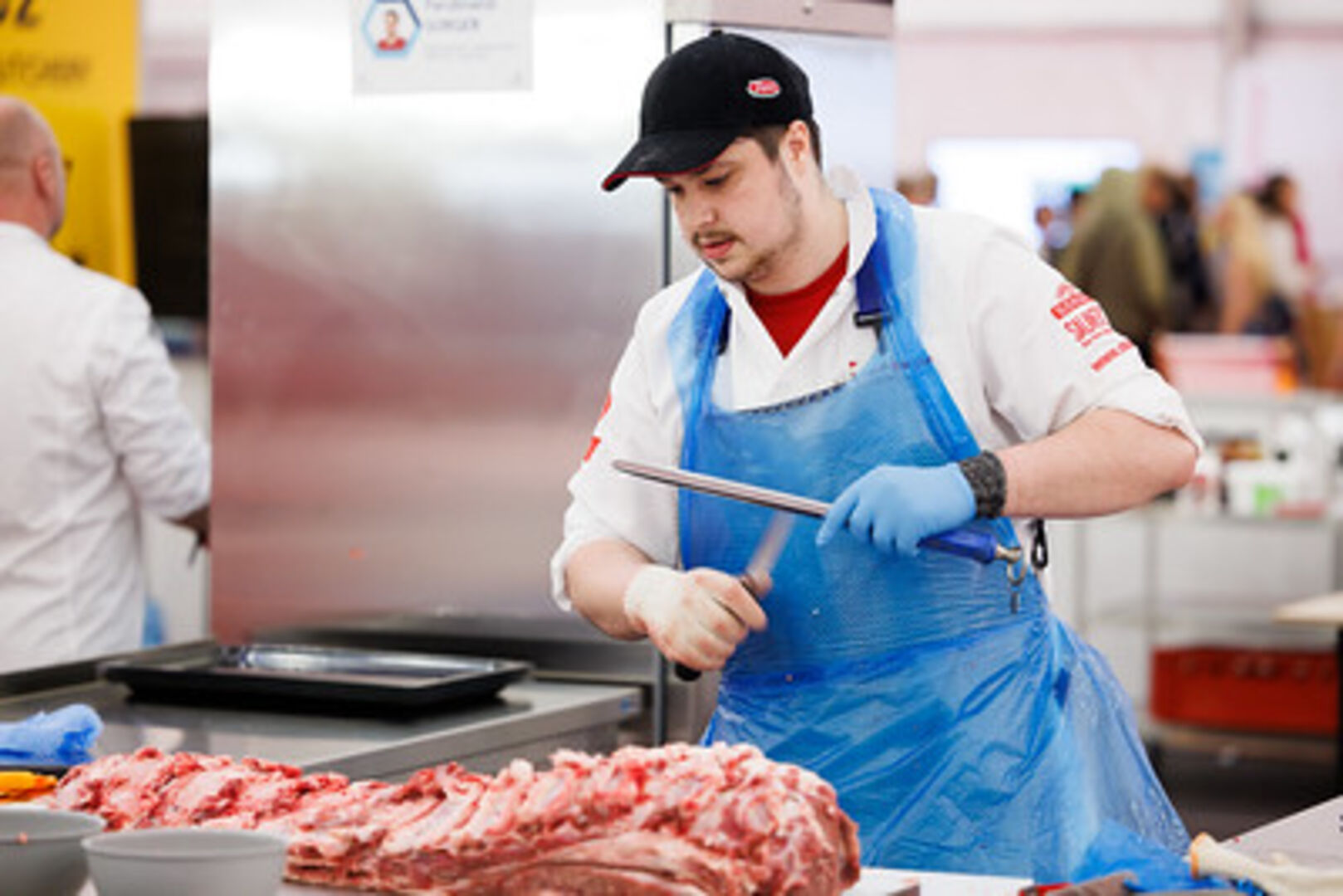 Eine Medaille für die Fleischer möchte Ferdinand Sorger holen. Er stammt aus Frauental und arbeitet bei SPAR.
