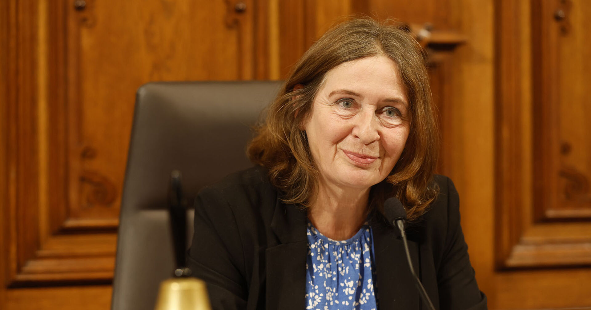 Die Grazer Bürgermeisterin Elke Kahr (KPÖ) im Rahmen einer Gemeinderatssitzung.