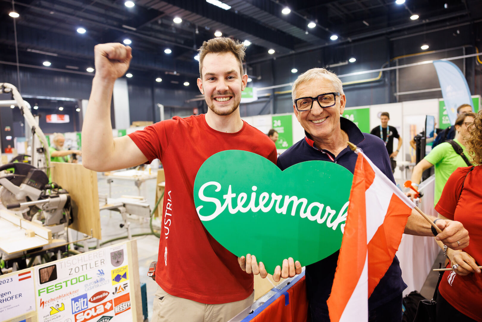 Kandidat Jürgen Perhofer mit Josef Herk