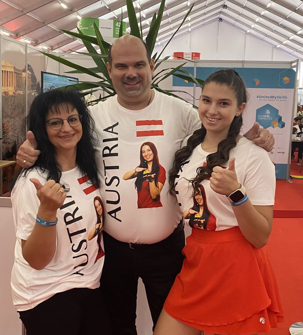 Eltern und Schwester von Denise Gringl