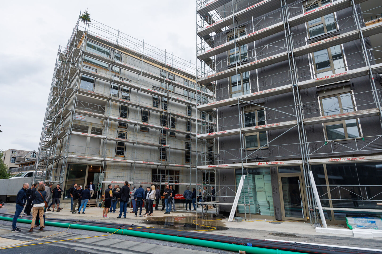 Innerhalb von anderthalb Jahren realisierte die Raum.punkt Immobilien GmbH die Rohbauten am Garnmarkt Ost.