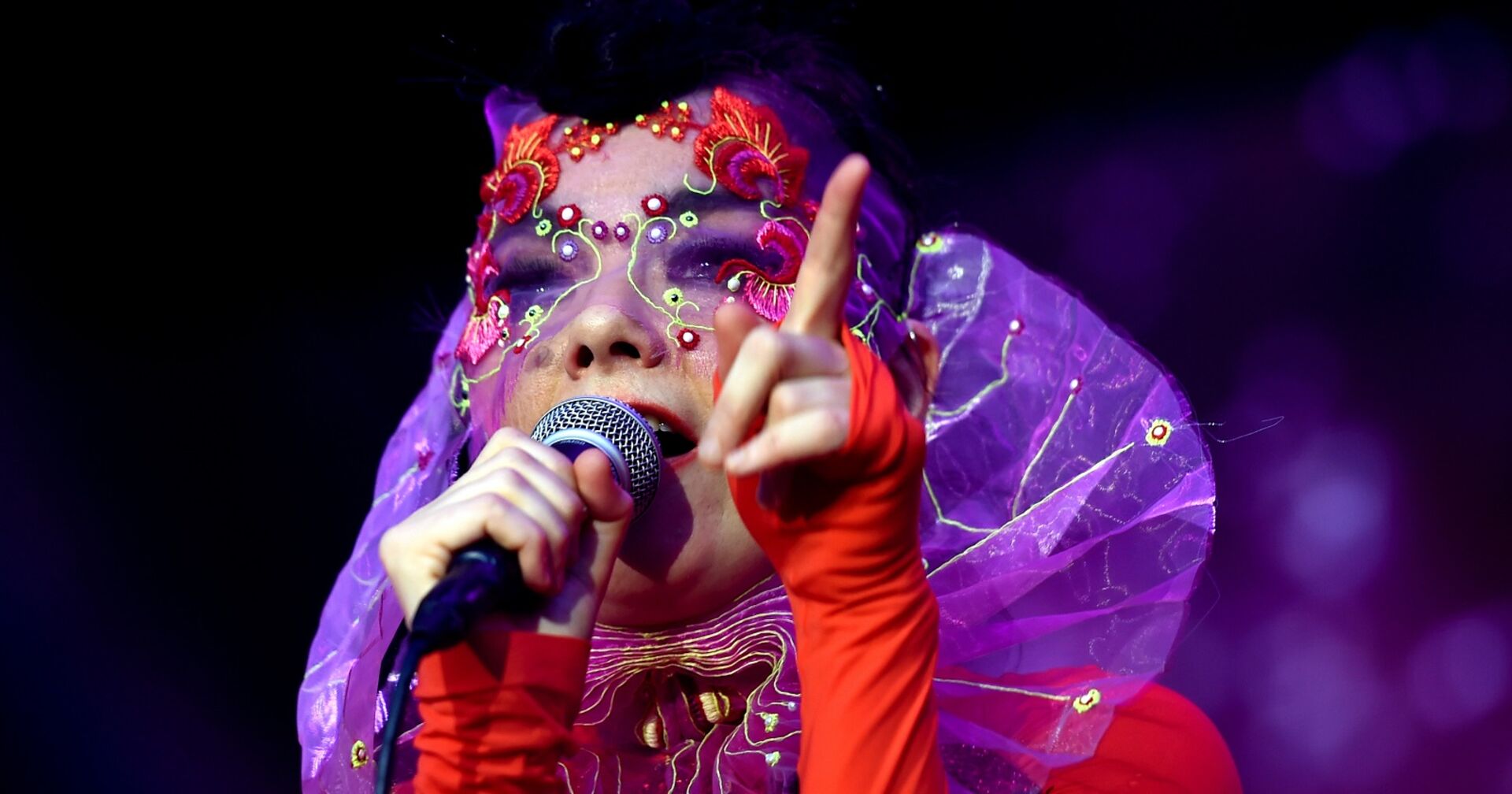 Björk setzt bei ihren Konzerten auf ausgefallene Looks