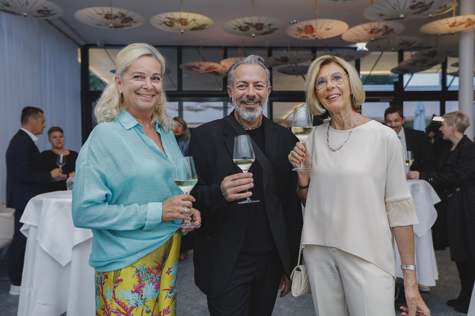 Nina Lehner, Bernd Wohlgenannt (Plaikner Intercoiffer Götzis) und Renate Giesinger (v. li)