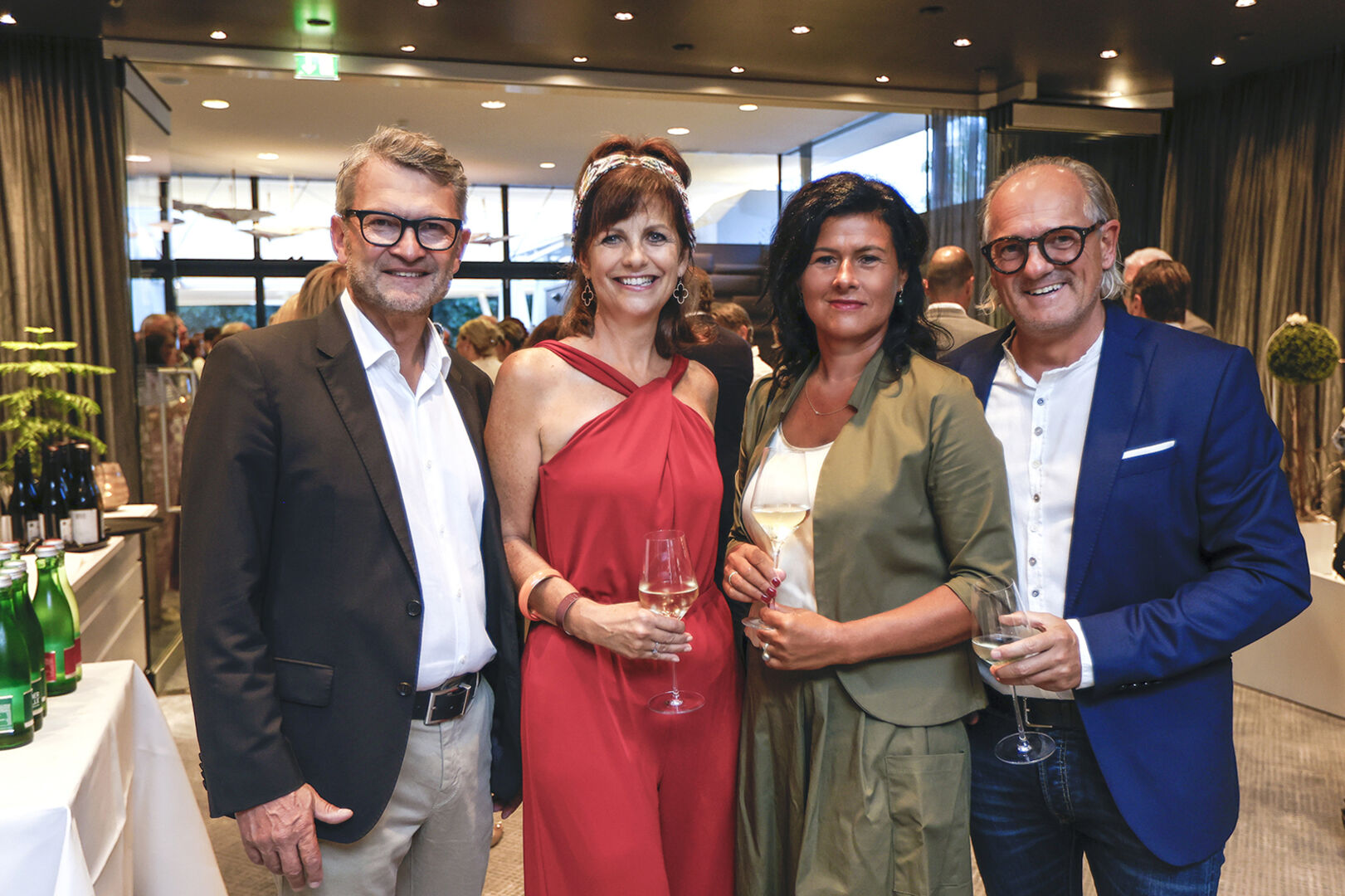 WIFI Institutsleiter Thomas Wachter und  Esther Mathis, Eugenie Rüscher und SO Stv. Christian Werner Thaler, (v. li.)