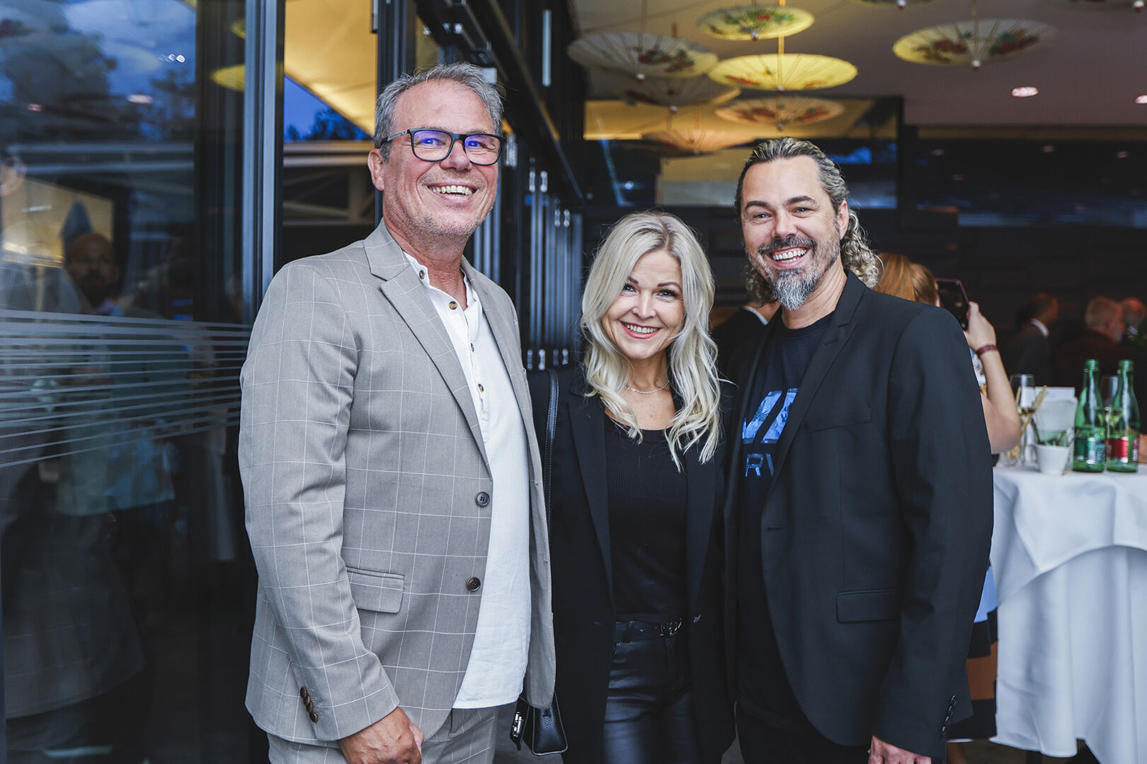 IM Stv. Intercoiffeur Gerhard Ölz, Patricia Schneider und IM Stv. Christoph Schobel (beide Haarscharf Höchst) (v. li.)