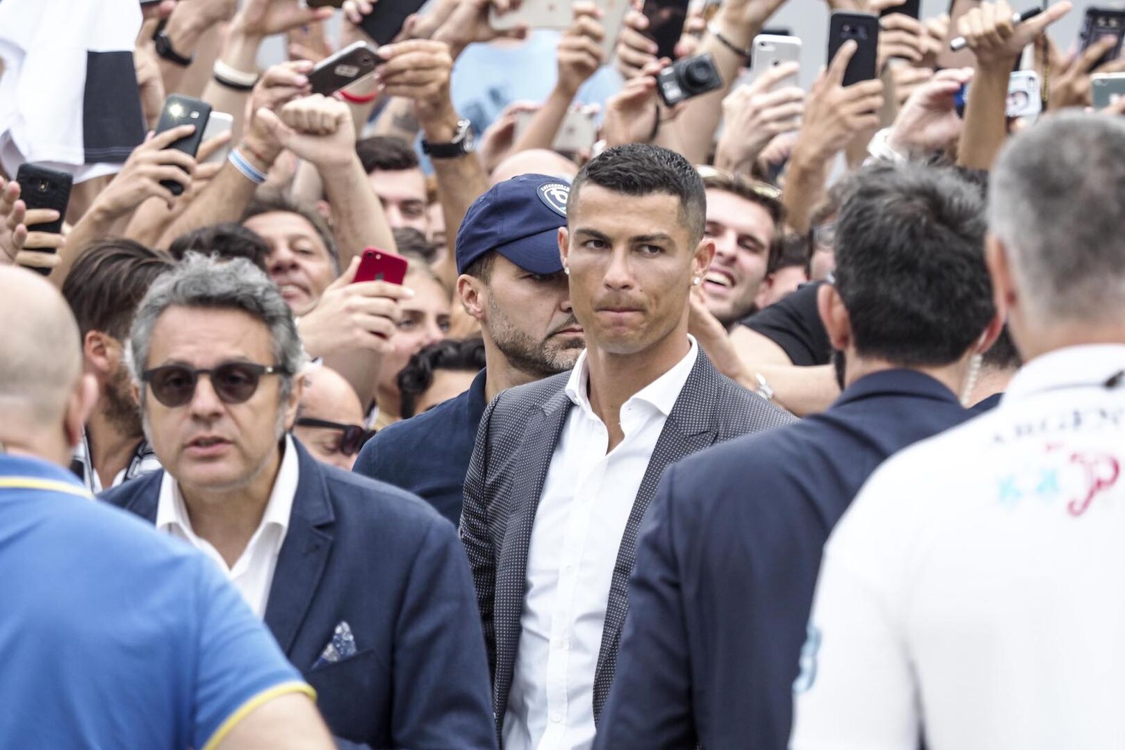 Cristiano Ronaldo in einer Fanmenge