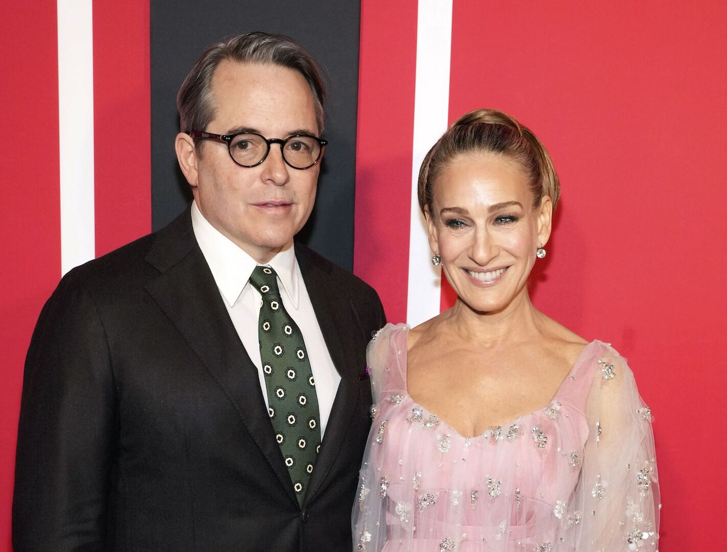 Sarah Jessica Parker und Matthew Broderick in Abendkleidung.
