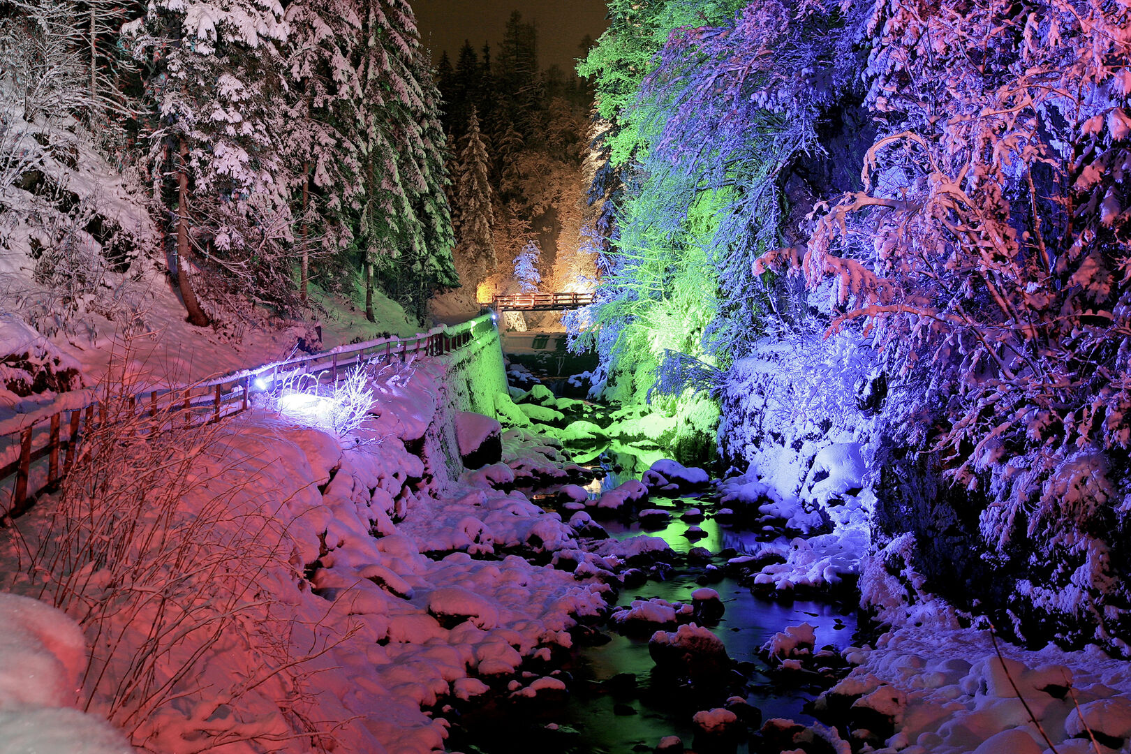 Adventzauber in der Talbachklamm.