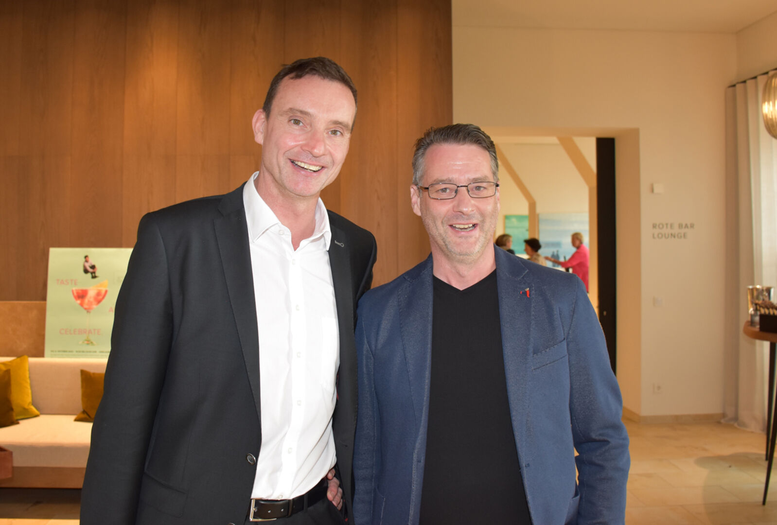 Direktor Kaindl Christian (Seehotel am Kaiserstrand) und Thomas Fritsch (Mental Spa-Hotel Fritsch am Berg)