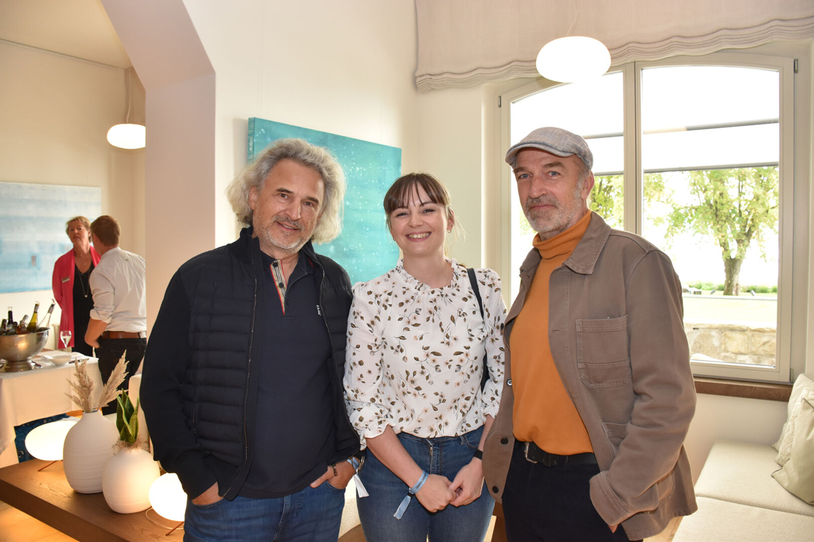 Roland Pircher, Katharina Brenner (Eisdiele Zita) und Architekt Karl Schwärzler