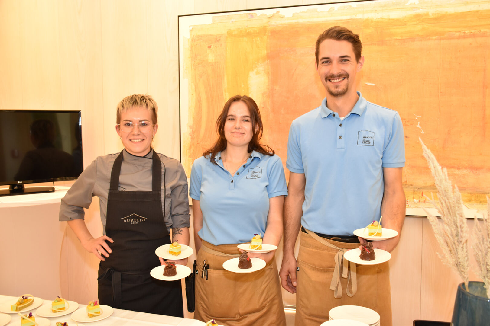 Aurelio Hotel und Chalet Lech: Janine Wiland, Sarah Pichler und Engelbert Iglseder