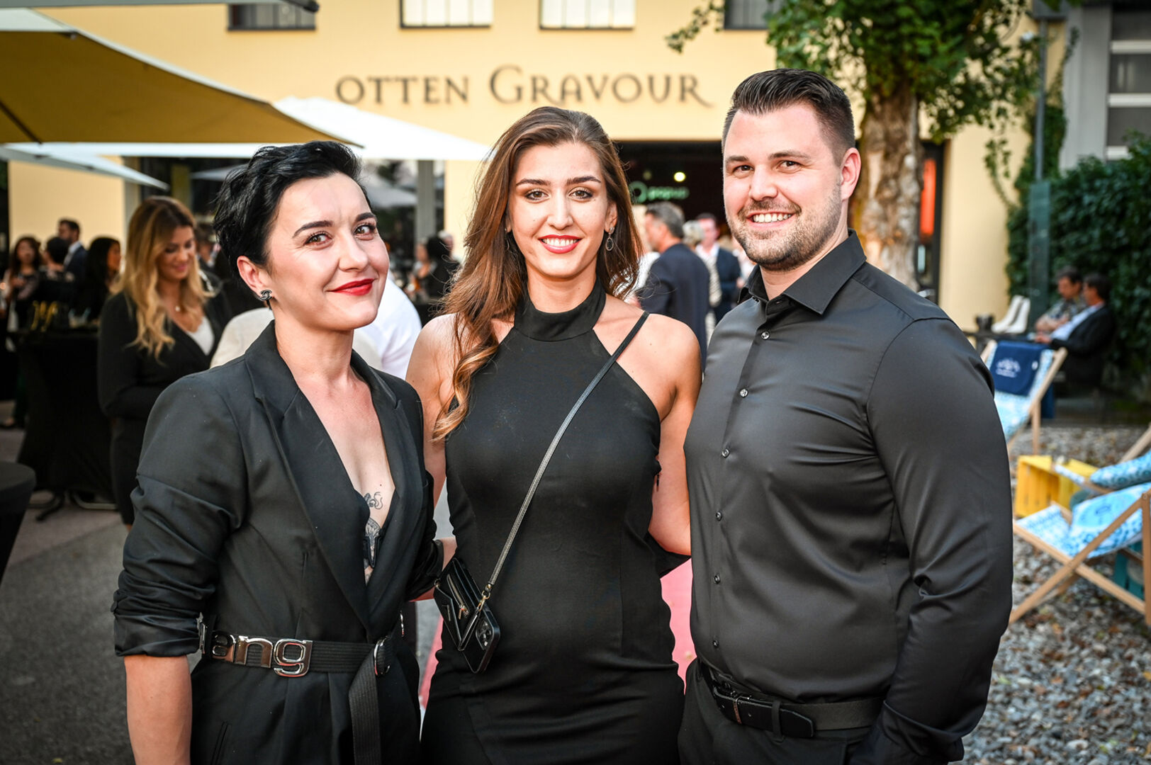 Manda Vilus (Kenny`s Bludenz), Felina Schwarz (Insieme Küchenstudio Lauterach) und Dornbierer Stefan aus Diepoldsau