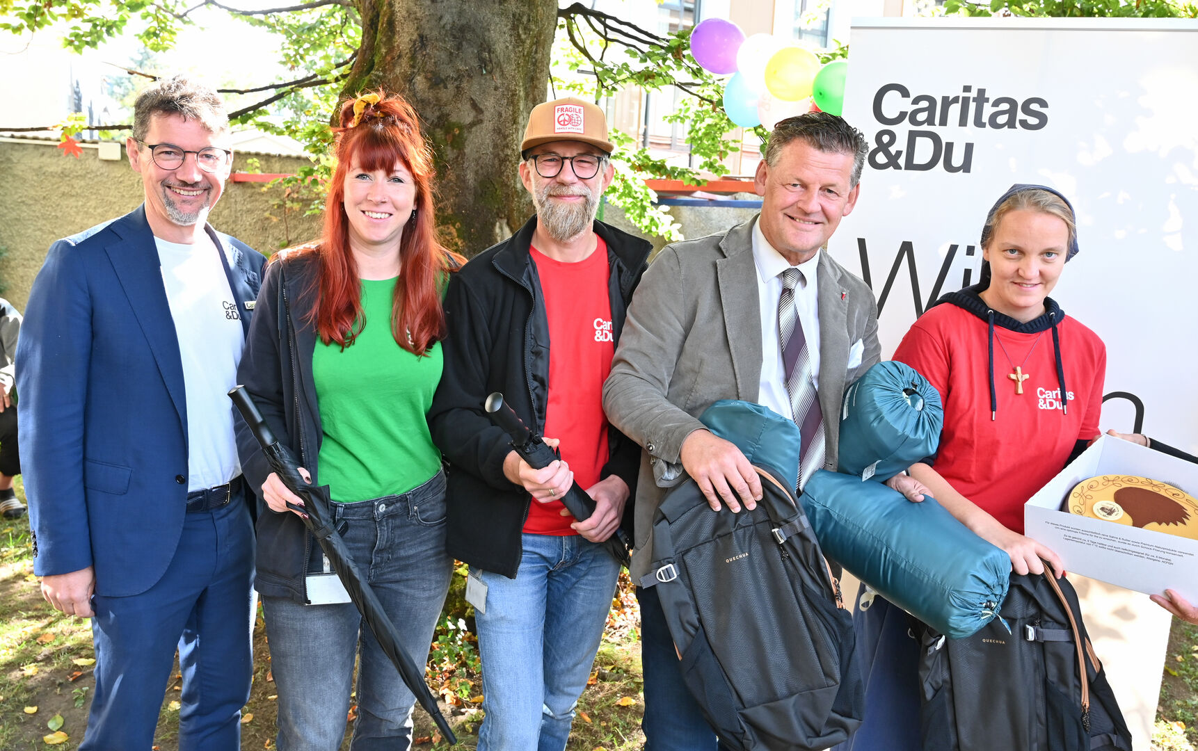 Ernst Sandriesser, Christian Scheider und das Team des Eggerheims