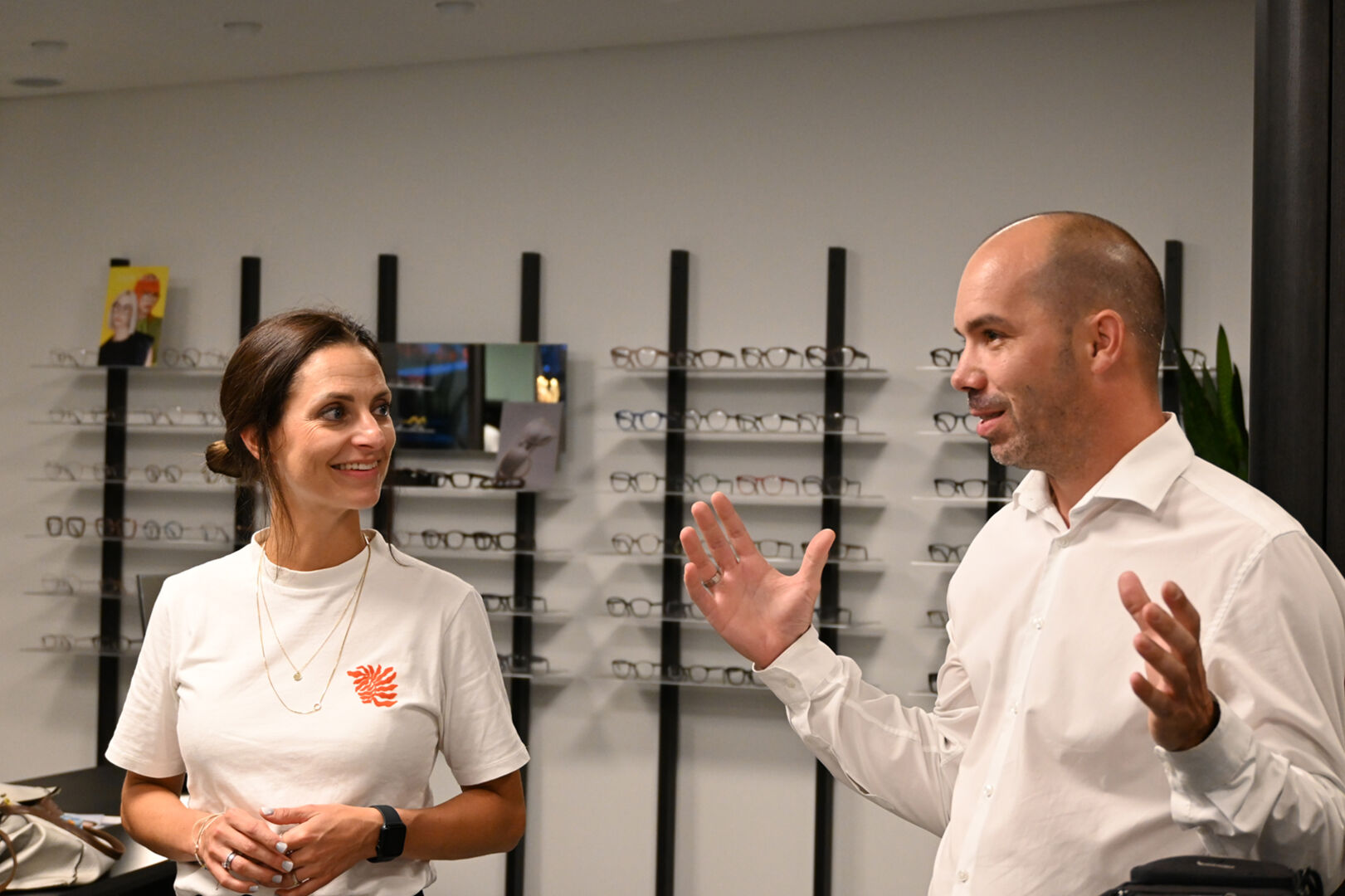 Jennifer Bitsche (Bitsche Optik) und Simon Bitsche (GF Bitsche Optik)