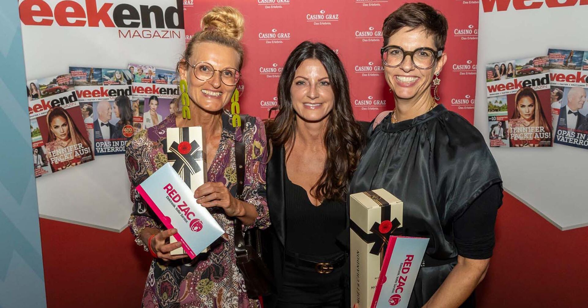 Karin Wagner, Nadja Tanzer und Heike Heinisser im Rahmen der Weekend Poker Night im Casino Graz
