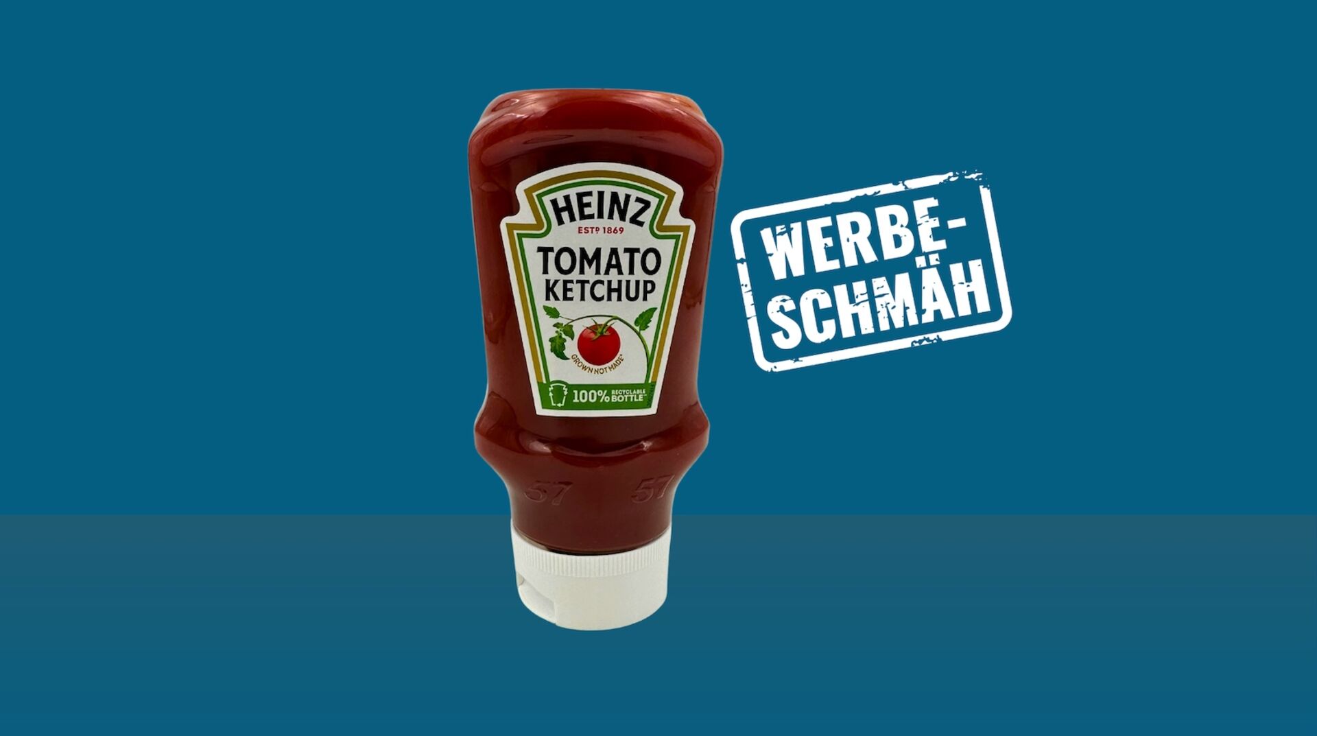 Heinz Ketchup mit grünem Etikett.