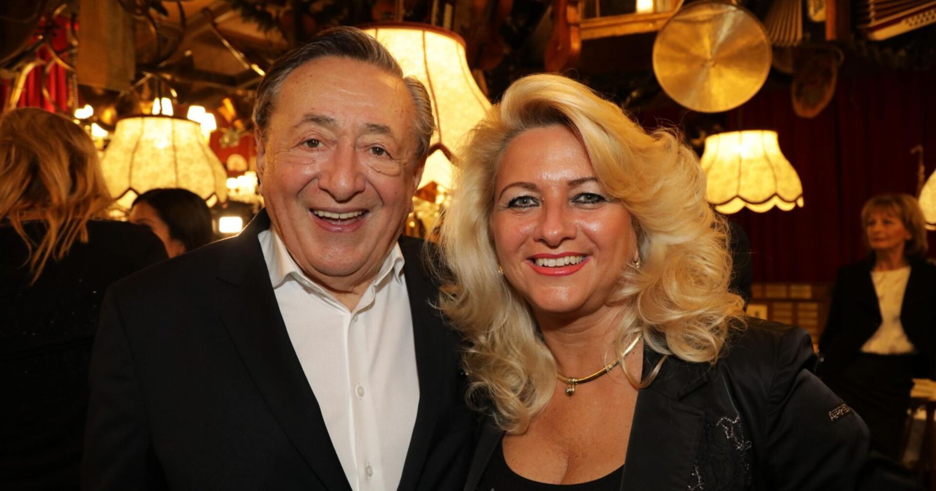 Richard Lugner mit Sonja Schönanger 2018 auf einer Veranstaltung