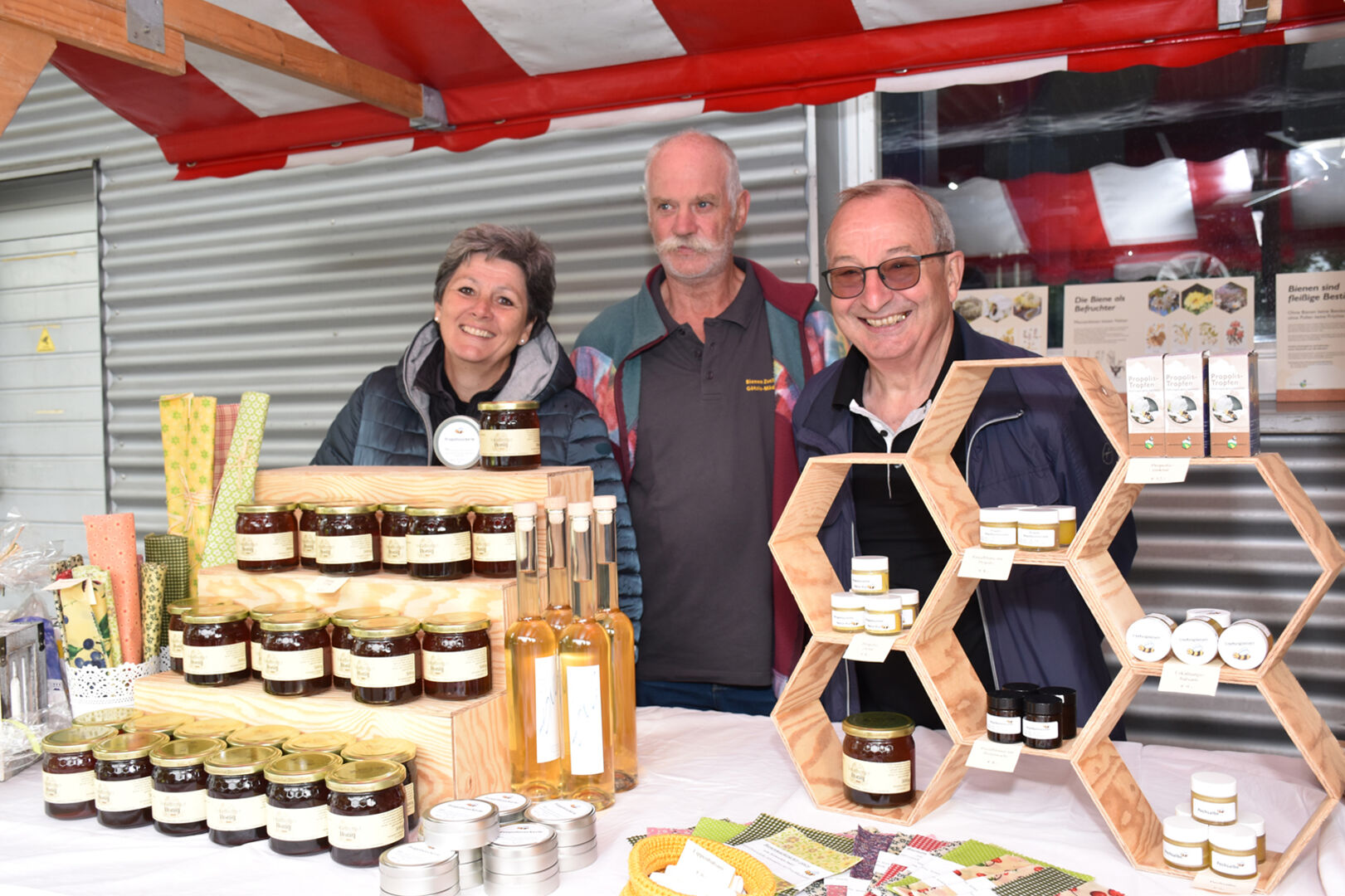 Elisabeth Wolf, Reinhard Marte &amp; Eugen Wohlgenannt vom Bienenzuchtverein Götzis-Mäder