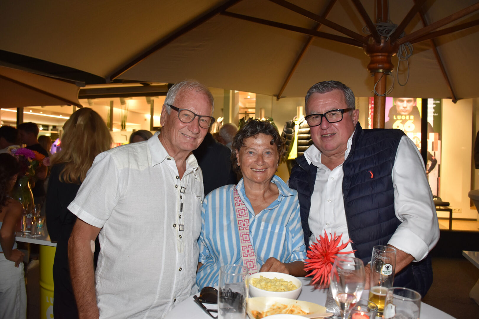 Willy Tomaschko, Ingeborg Hauser und Hans Wolf (Obmann WG Hard)