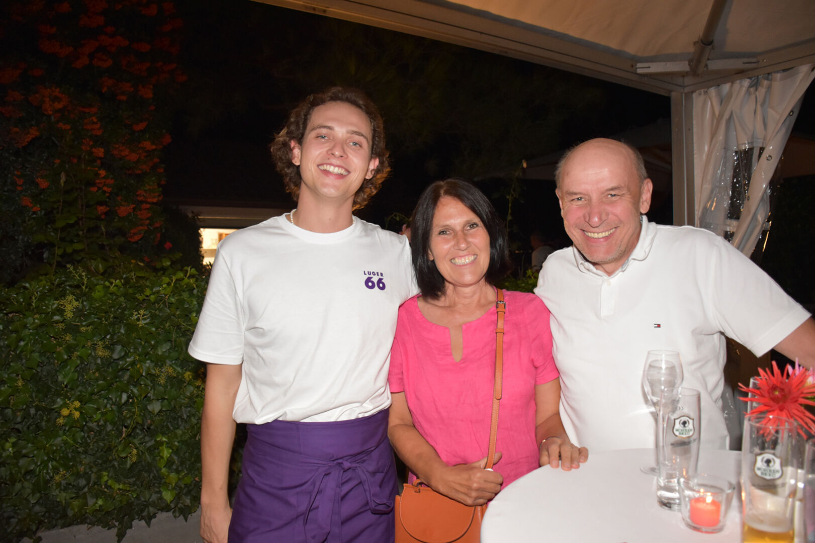Palais Coburg Wien-Spitzenkoch Julius Böhler (Neffe von Judith Luger) mit Margarethe und Herbert Leite aus Möggers.