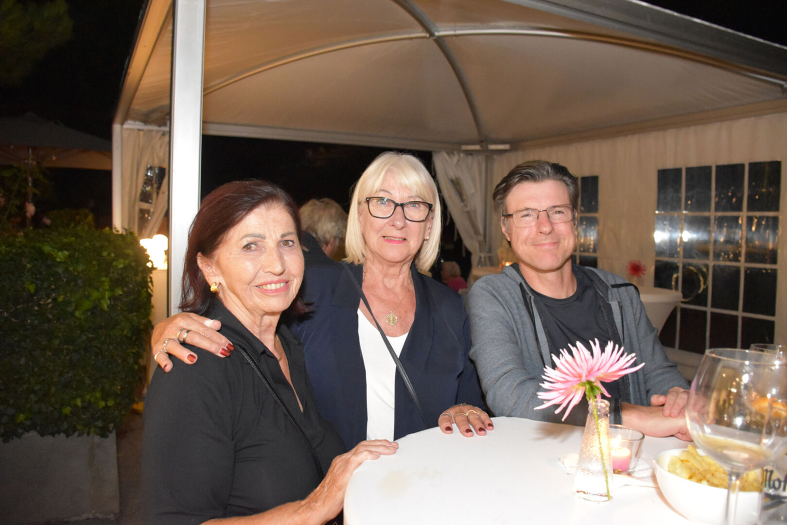 Irma Moosmann, Ingrid Gmeiner und Martin Moosmann aus Lauterach