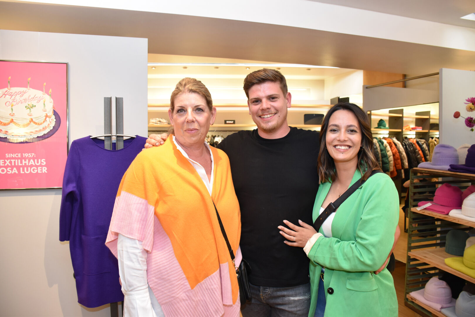 Christine &amp; Joel Ebner (Lackiererei Ebner Hard) mit Francesca Alfano