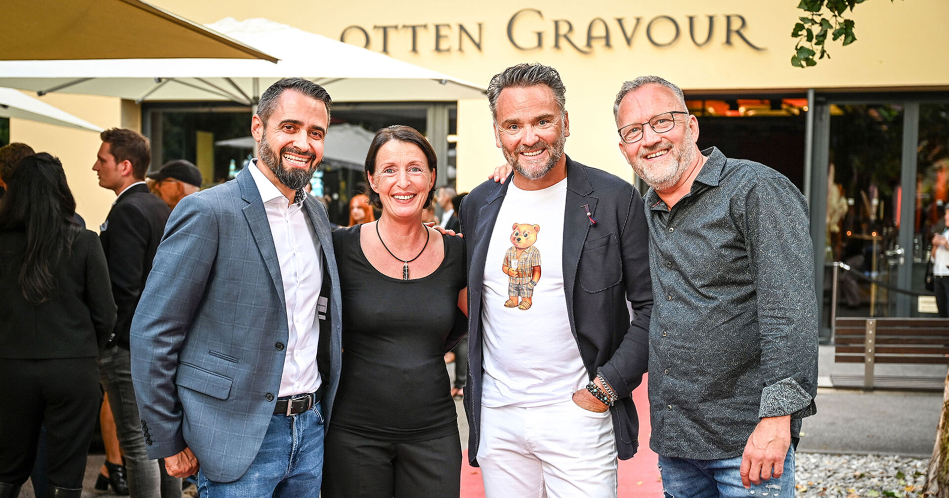 Die Business Lounge Gründer: Christian Küng (popup communication), Silvia Nussbaumer (wirtschaftszeit.at), Harald Otti (MO Catering), Bernd Konzett (konzart.com)