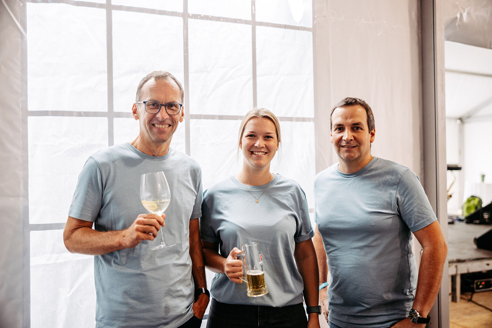 Norbert Bitschi (Logistik), Melanie Keiser (Vertriebsmanagement) und Mathias Walch (Vertrieb) (v. li.)