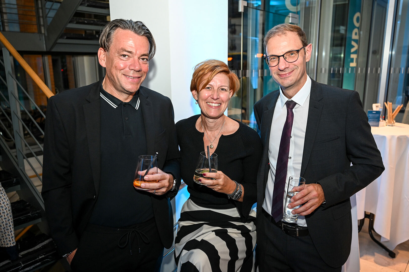 GF Klaus Lingg (Kulturhaus Dornbirn), GF Heidi Mark (inside), Filialdirektor Egon Gunz (Hypo Vorarlberg in Dornbirn) (v. li.)