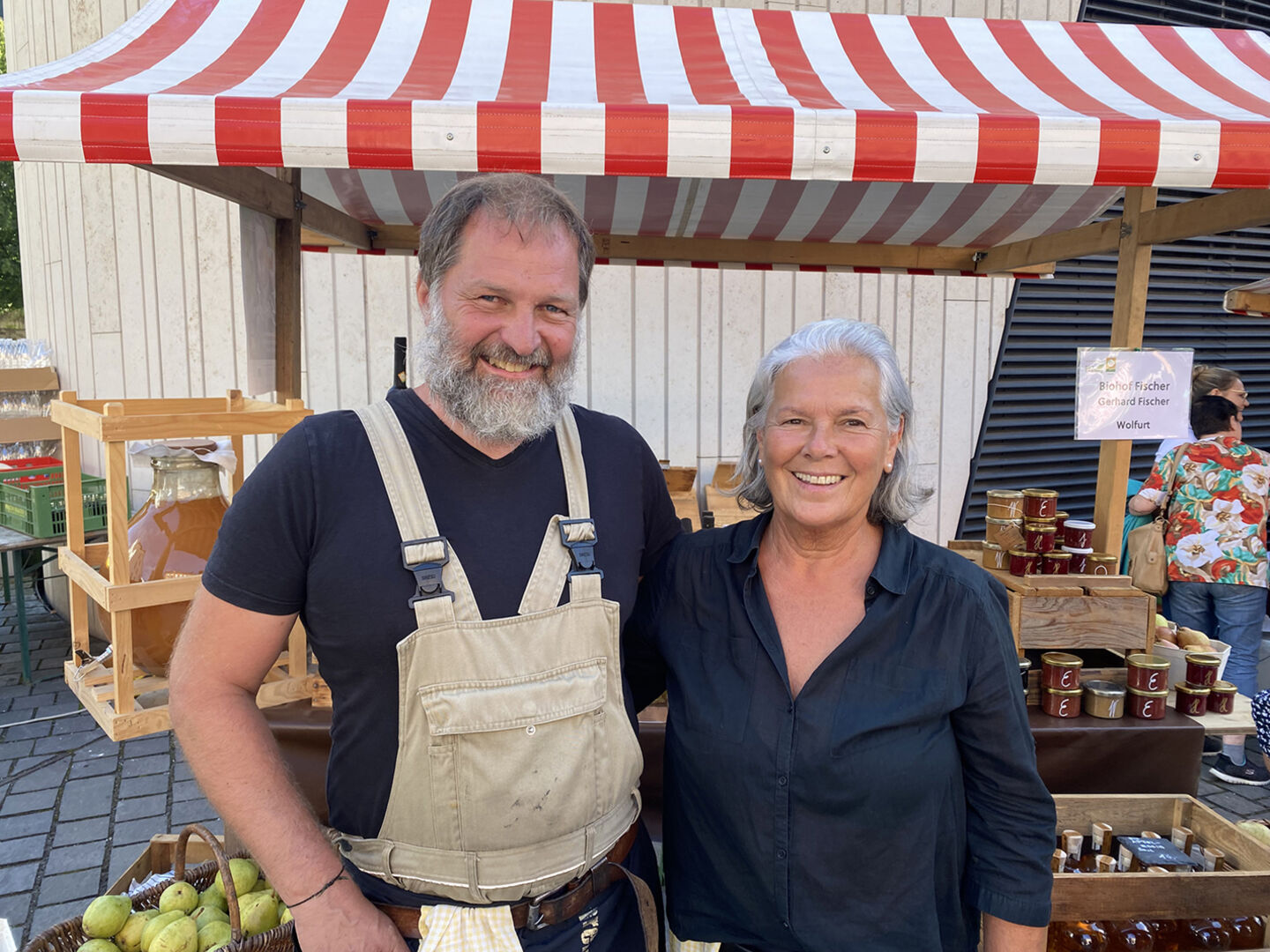 Gerhard Fischer (Biohof Fischer Wolfurt) und Brigitte Bitschnau