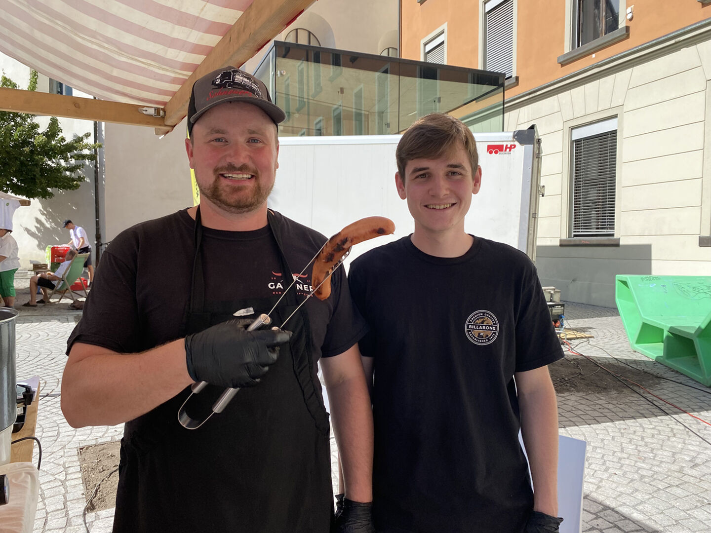 Bergmetzger aus Raggal: Johannes Gassner und Sebastian Burtscher (v. li.)