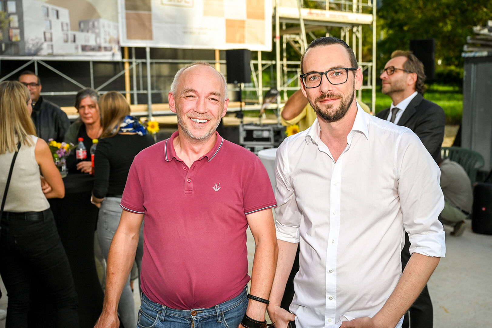 Peter Schalles und Daniel Berchtold (beide KONE Aufzüge)