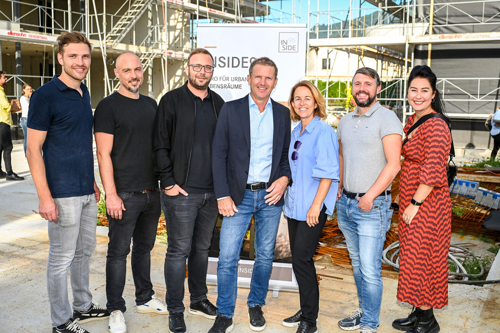 Das INSIDE96 Team: Matthias Brändle, Marcel Marte, Geschäftsführer Joe Welte, Nicole Welte, Frank Schwendinger und Alexandra Akman (v. li.)