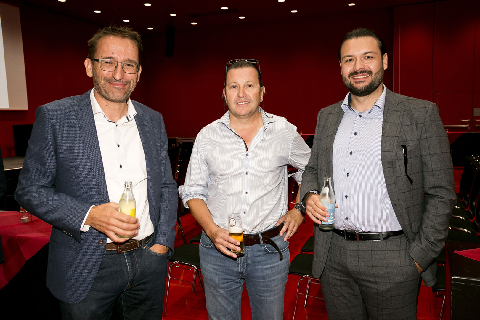 Business Lunch: Matthias Kaufmann, Gerald Illigen, Sandro Tomic (v. li.)