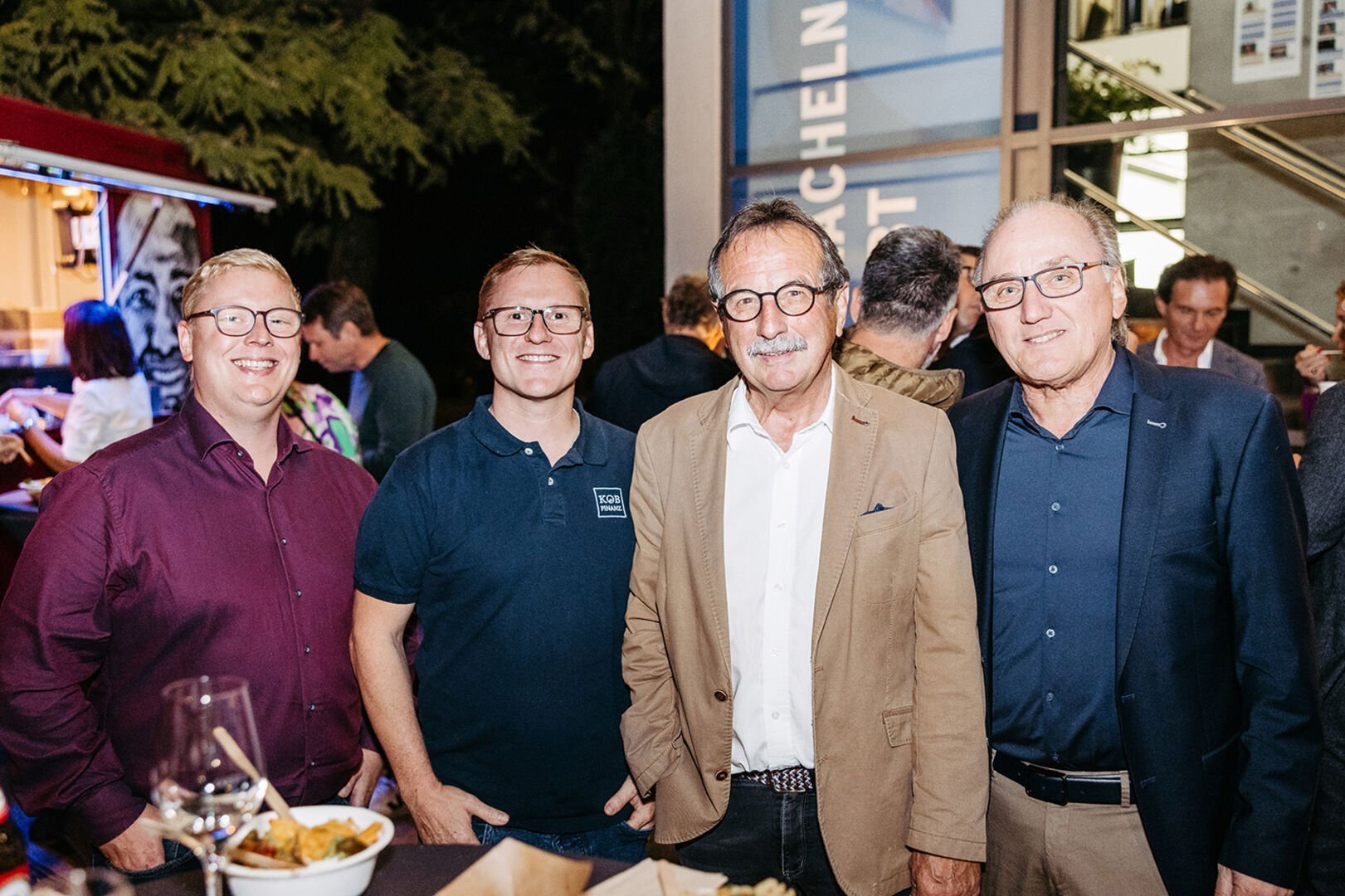 Hanno und Jochen Köb (KOEB Finanz), KR Walter Eberle, Burkhard Berchtel (BB Consulting) (v. li.)