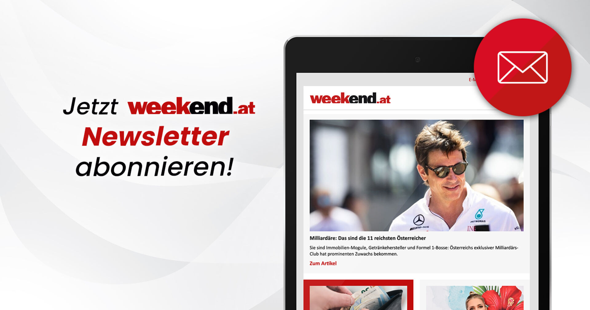 weekend.at Newsletter abonnieren