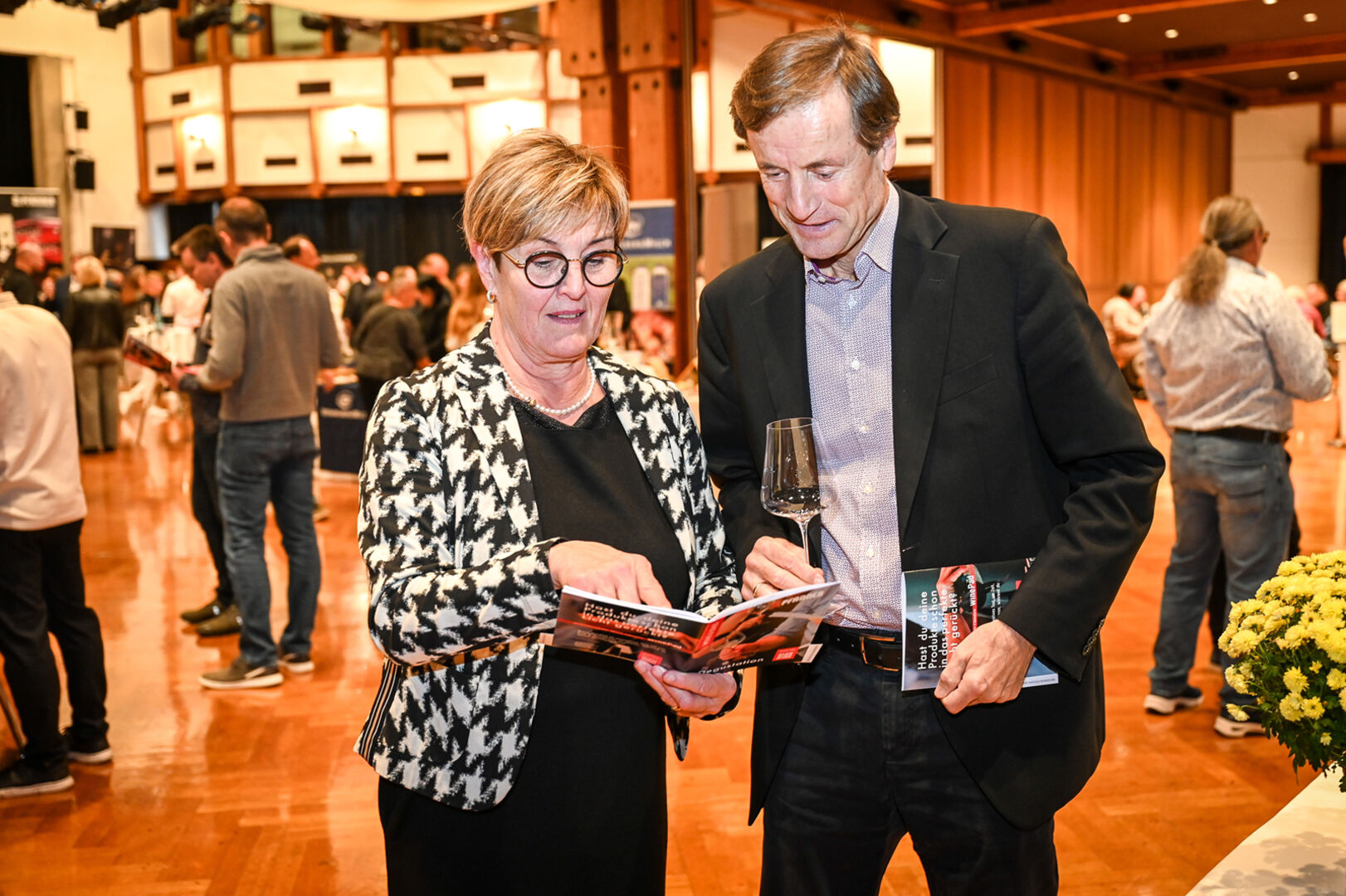 Marie-Luise Dietrich (Pfanner Fruchtsäfte) und Helmut Klanner (Helmut Klanner GmbH),