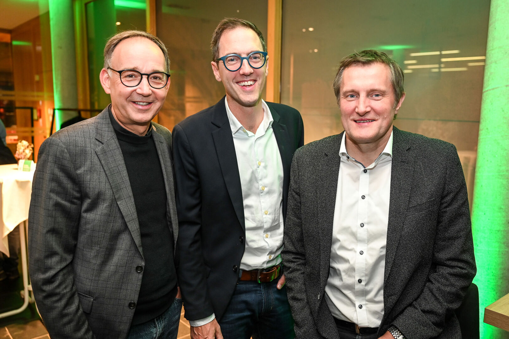 Stefan Nachbaur (GF Prisma Deutschland), Niloaus Ess (GF PRISMA Vorarlberg) und Reinhold Fischer (GF PRISMA Finanzmanagement)